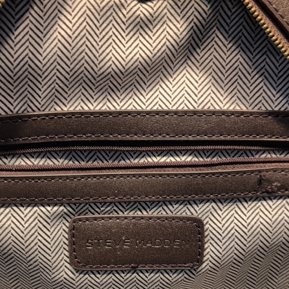 Steve Madden Dark Brown Satchel with Gold Studs - Picture 11 of 11